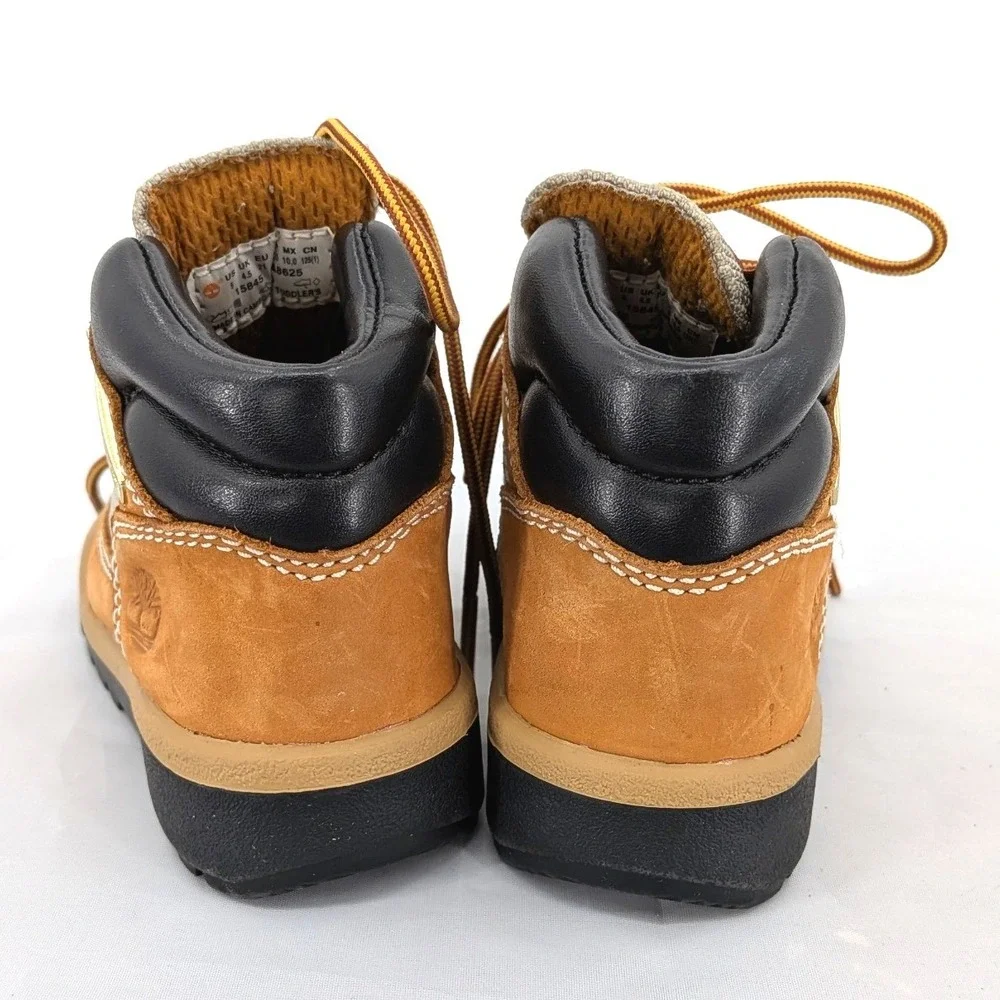 Timberland Toddler Boots Wheat Leather Hiking Lace Up Size‎ 5 Kids